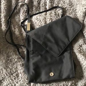 black mini backpack